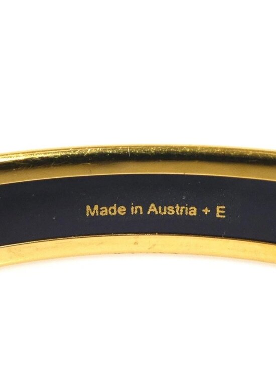 Auth Hermes Cloisonne Bangle Bracelet #302727H24B $1700 Rare Authentic Hermes Cloisonne Bangle Bracelet Pink  main image 3